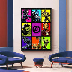 Tableau Marvel Pop Art