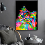 Pop Art Tableau Animaux Multicolore