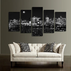 Tableau Triptyque Noir et Blanc