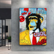 Tableau Singe Pop Art