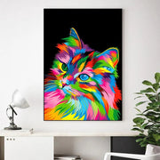 Pop Art Tableau Animaux Multicolore