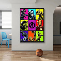 Tableau Marvel Pop Art