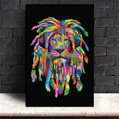 Pop Art Tableau Animaux Multicolore