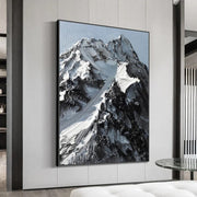 Tableau Montagne Noir et Blanc