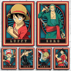 Tableau One Piece Luffy