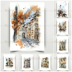 Tableau Aquarelle Moderne